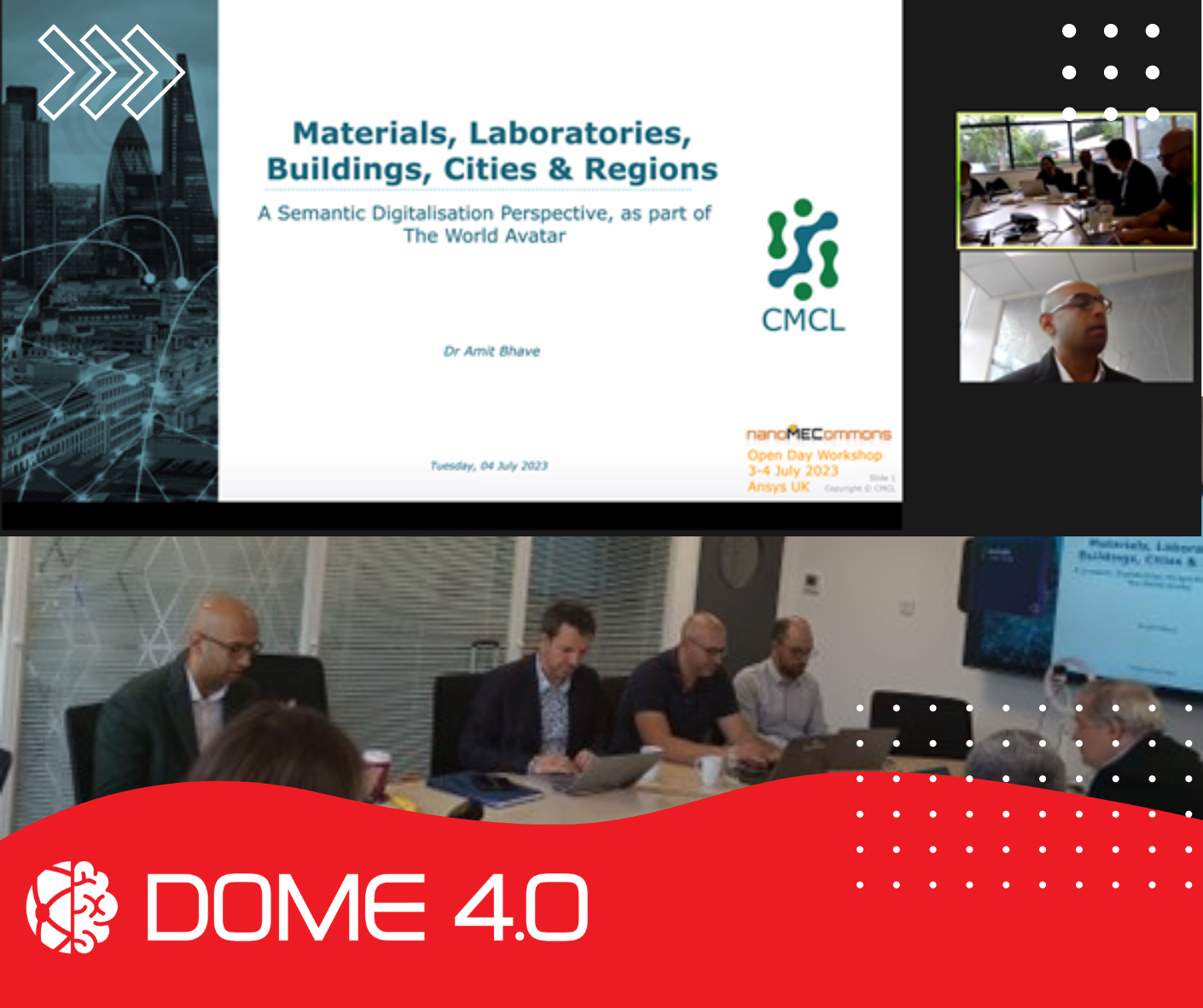 DOME 4.0 Project present at the nanoMECommons Open Day Workshop – 3 -4 July 2023